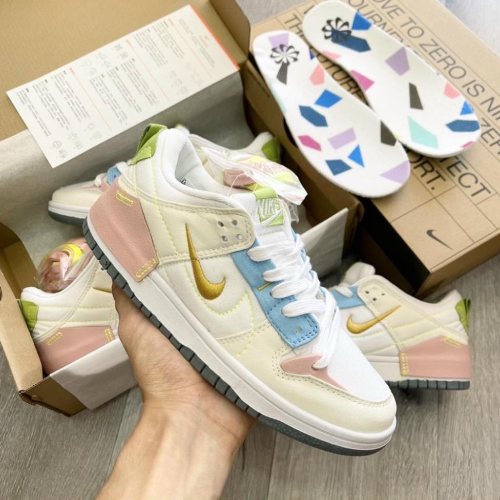 Giày Sneaker Sb Dunk Low Disrupt 2 Pale Ivory Black, Giày_Nike SB Dunk Low Black While Sb Dunk Low Kem Trắng Đen)