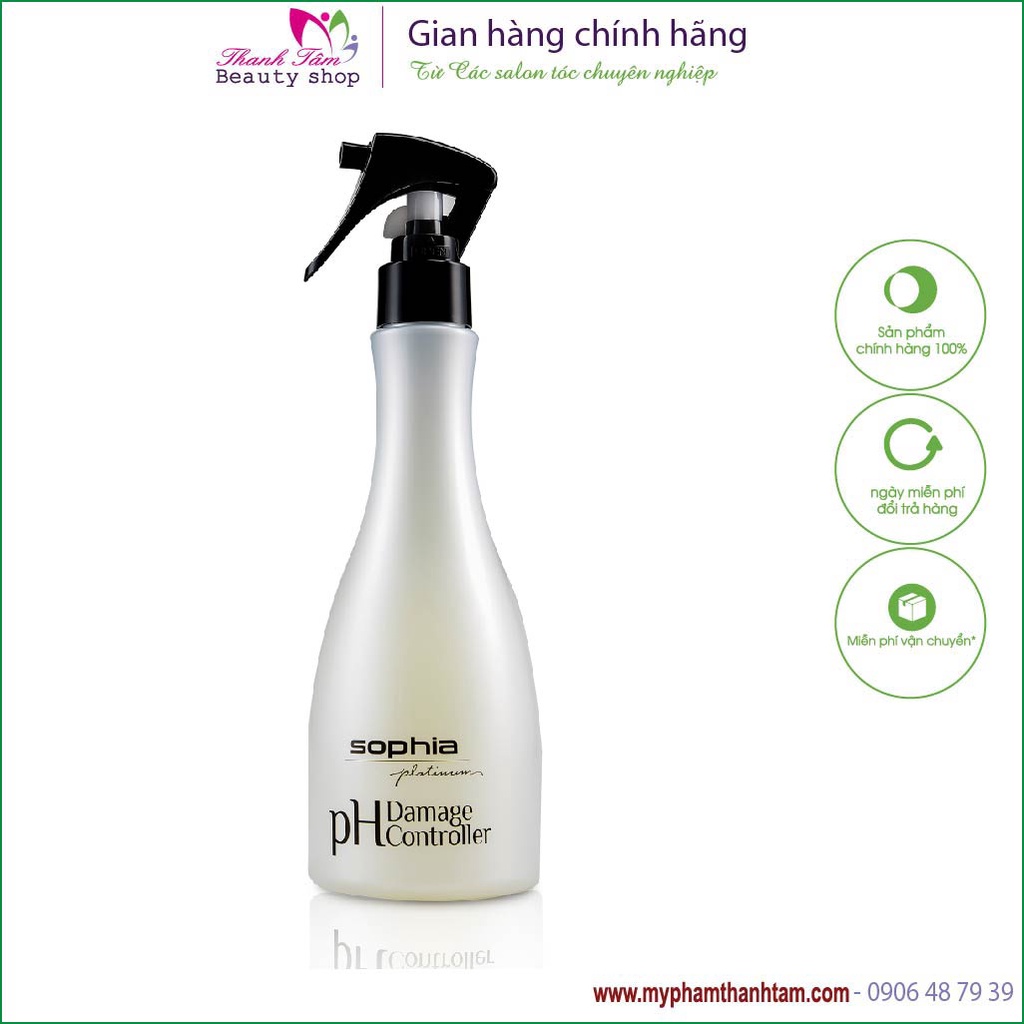 Xịt dưỡng cân bằng chống hỏng tóc pH Sophia Platinum 250ml