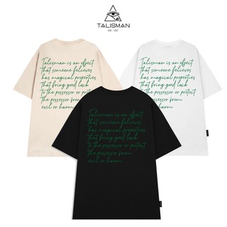  Áo thun nam nữ Áo thun TALISMAN T03 in chữ unisex basic 