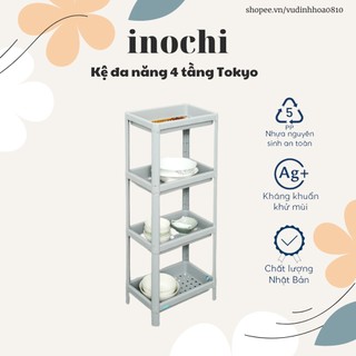 Kệ đa năng 4 tầng Inochi (thiết kế hiện đại tháo lắp dễ dàng, kết cấu chắc chắn chịu lực tốt)
