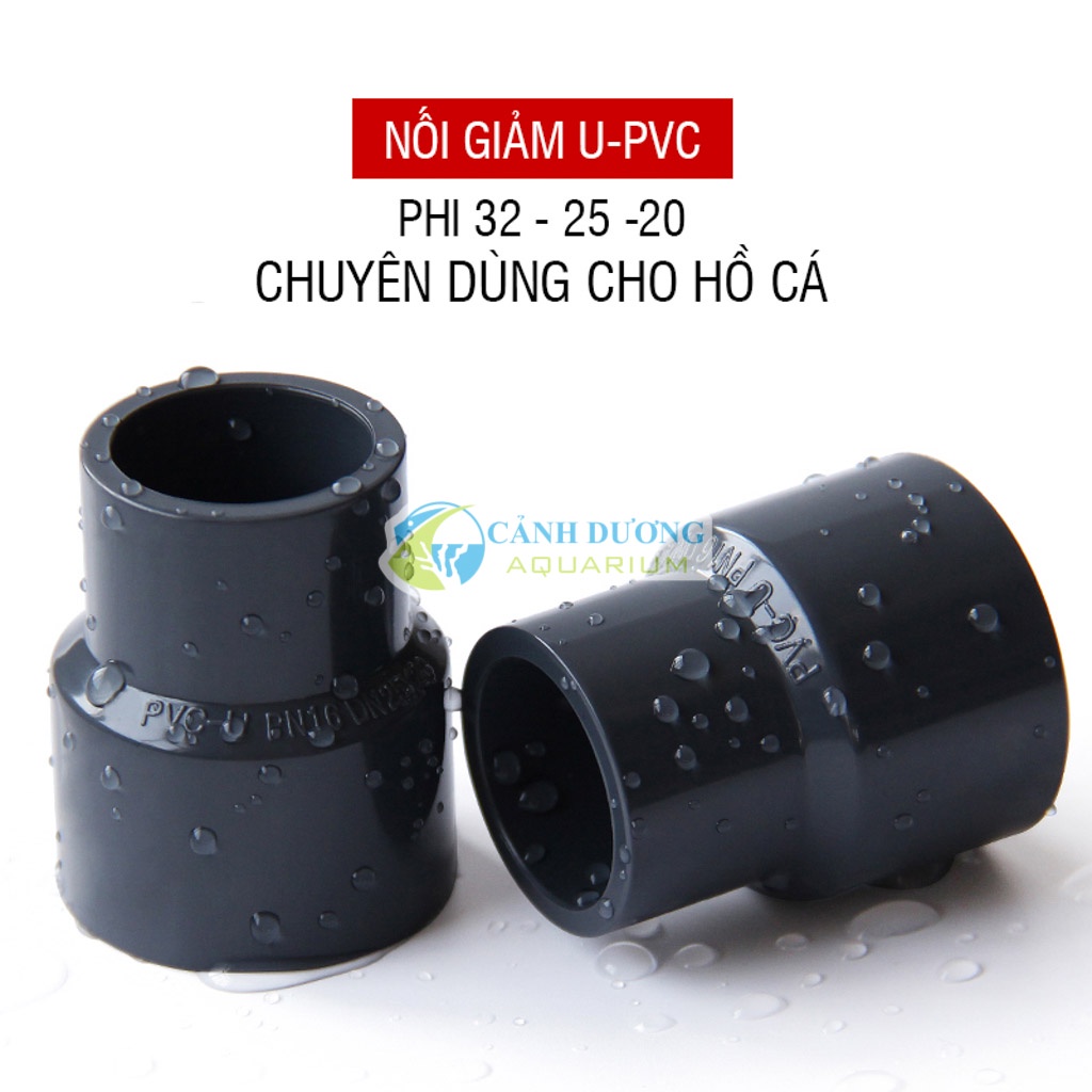 Nối giảm màu đen ĐEN U-PVC Phi 32-25-20 chuyên dùng cho hồ cá