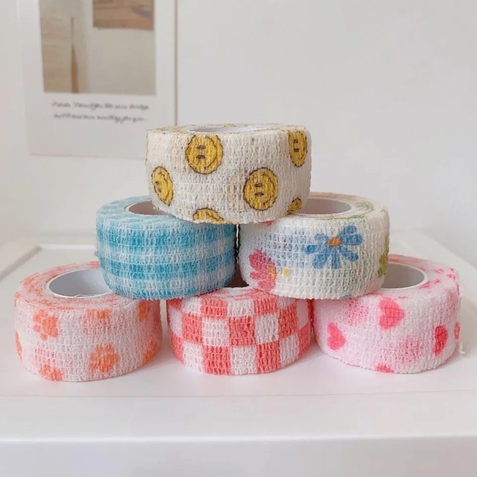 Băng Quấn Bảo Vệ Ngón Tay Hình Xăm Hoạt Hình 4.5cm