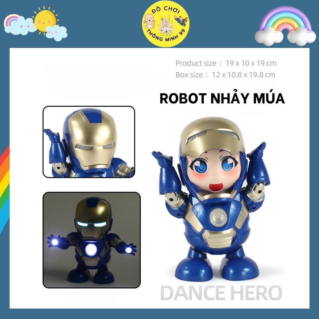 Robot nhảy theo nhạc, nhiều mẫu ngộ nghĩnh, có nhạc có đèn lấp lánh