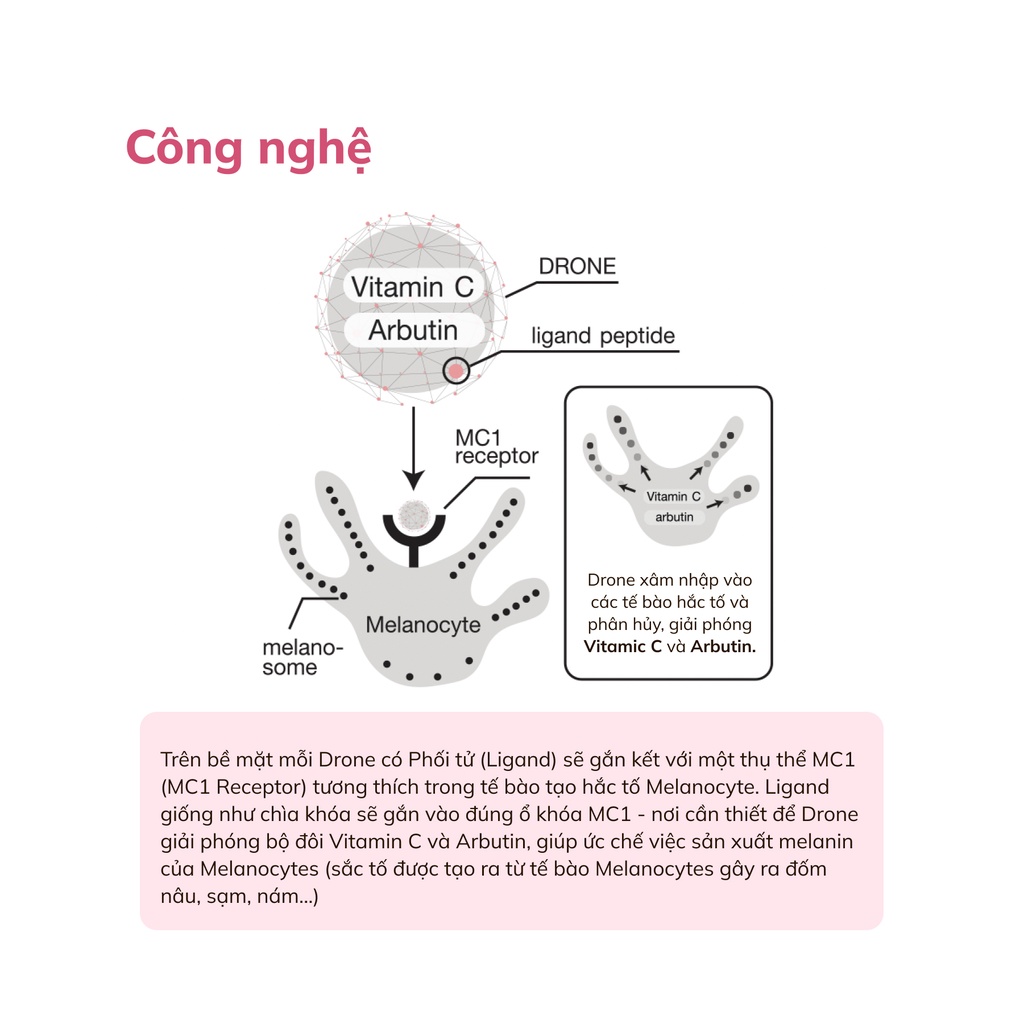 Serum trắng da, mờ thâm mụn Dr.PONG 28D Whitening Drone 16ml