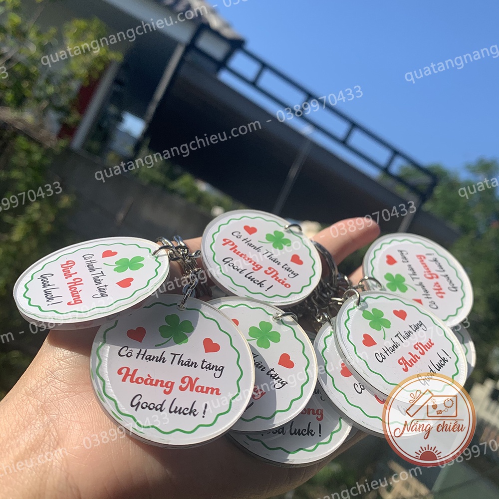 Móc khóa Mica in hình các dáng LOGO theo yêu cầu - Quảng bá thương hiệu của bạn - Giá giảm theo số lượng