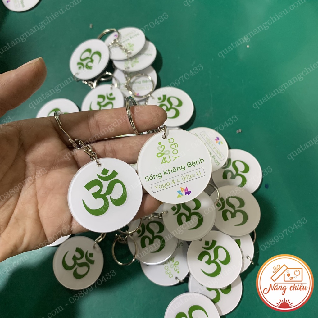 Móc khóa Mica in hình các dáng LOGO theo yêu cầu - Quảng bá thương hiệu của bạn - Giá giảm theo số lượng