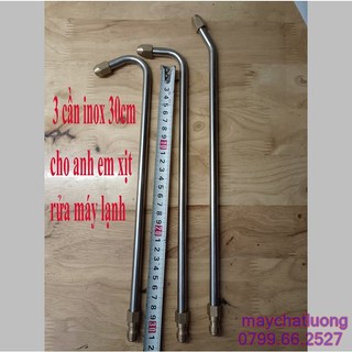 Cần béc xịt rửa xe dài 30cm ,béc vệ sinh máy lạnh , máy giặt 45, 90, 120 độ