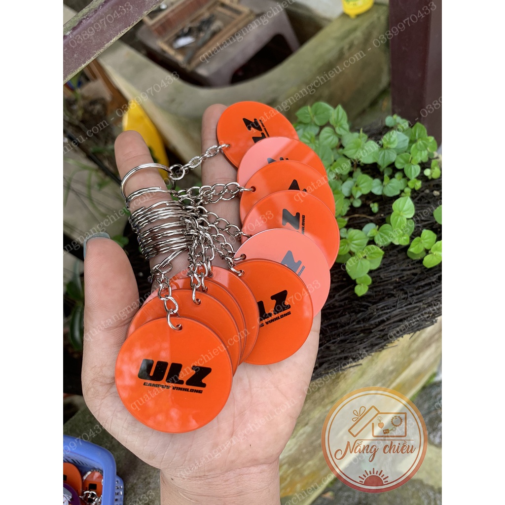 Móc khóa Mica in hình các dáng LOGO theo yêu cầu - Quảng bá thương hiệu của bạn - Giá giảm theo số lượng