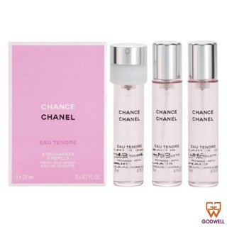 Nước hoa nữ Eau Tendre Eau De Toilette Twist & Spray Refill 20mlx3