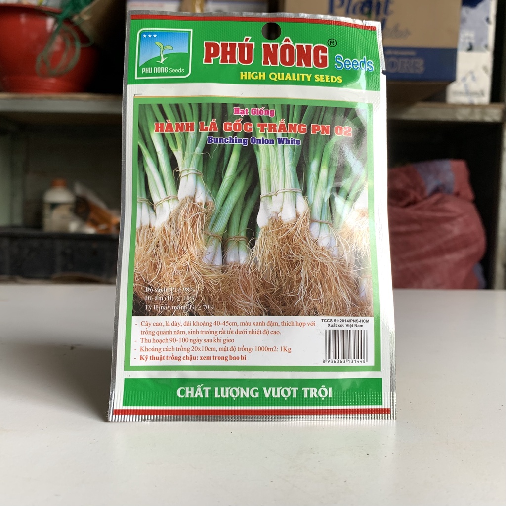 Hạt giống Hành Lá Gốc Trắng PN 02