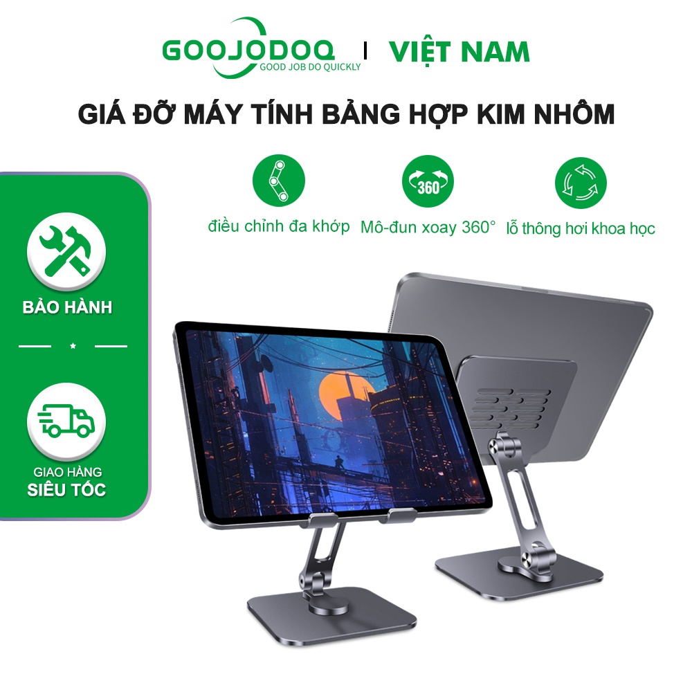 GOOJODOQ giá đỡ laptop ĐTDĐ Đứng Giá Đỡ Máy Tính Bảng Có Thể Điều Chỉnh Cho iPad Giá Đỡ Hỗ Trợ 12.9 Inch Kim Loại