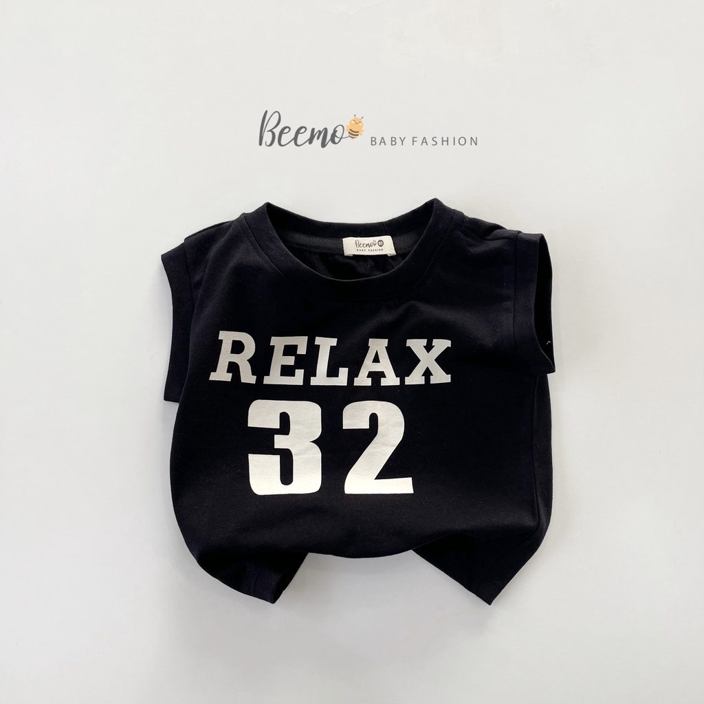 Áo ba lỗ Relax cho bé Beemo,Chất liệu cotton co giãn mềm mại,thoáng mát,Phong cách khỏe khoắn, thời trang vô cùng B301