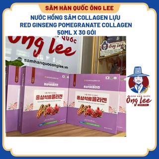 Nước hồng sâm collagen lựu hàn quốc hộp 30 gói x 50ml