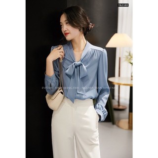 [EVIS.VN] Áo sơ mi công sở chất lụa mát sang chảnh TK2182