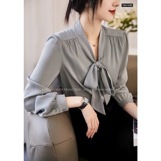 [EVIS.VN] Áo sơ mi công sở chất lụa mát sang chảnh TK2182
