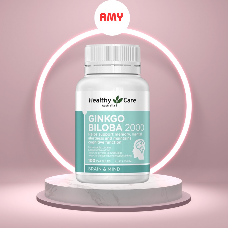 BỔ NÃO Healthy Care Ginkgo Biloba 100 viên SẢN PHẨM NHẬP KHẨU CHĨNH HÃNG