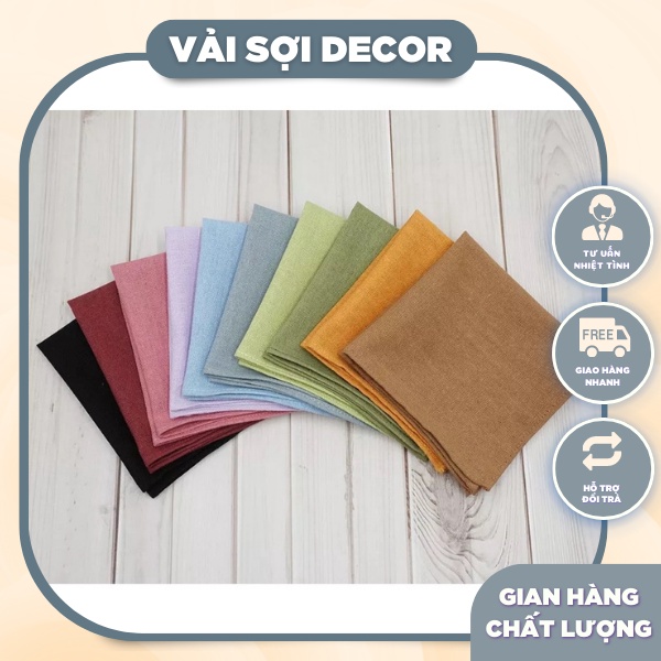 VẢI LINEN trắng  và các màu khổ vải 140cm