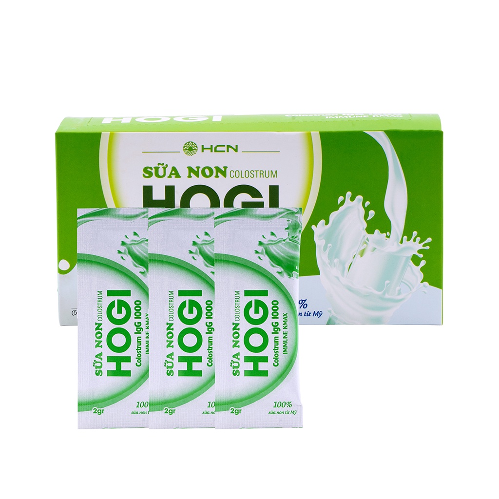 Sữa Non Hogi HCN Colostrum IgG 1000 Cung Cấp Dinh Dưỡng Tốt Cho Bà Bầu (50 gói x2gr) Bảo Quyên Mart