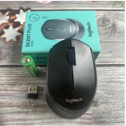 Chuột máy tính không dây Logitech M330 SILENT 2.4Ghz cổng USB Hàng Nhập Khẩu - Tặng kèm pin, Bảo Hành 12 Tháng