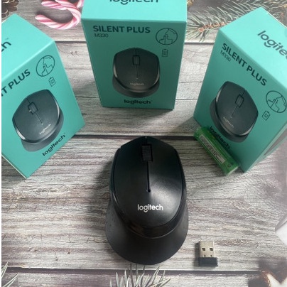 Chuột máy tính không dây Logitech M330 SILENT 2.4Ghz cổng USB Hàng Nhập Khẩu - Tặng kèm pin, Bảo Hành 12 Tháng