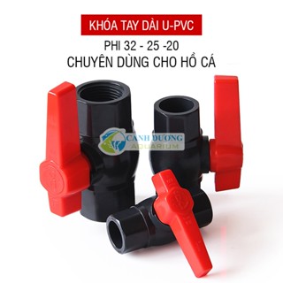 Van khóa ống màu đen xám ĐEN XÁM U-PVC Phi 40-32-25-20 chuyên dùng cho hồ cá