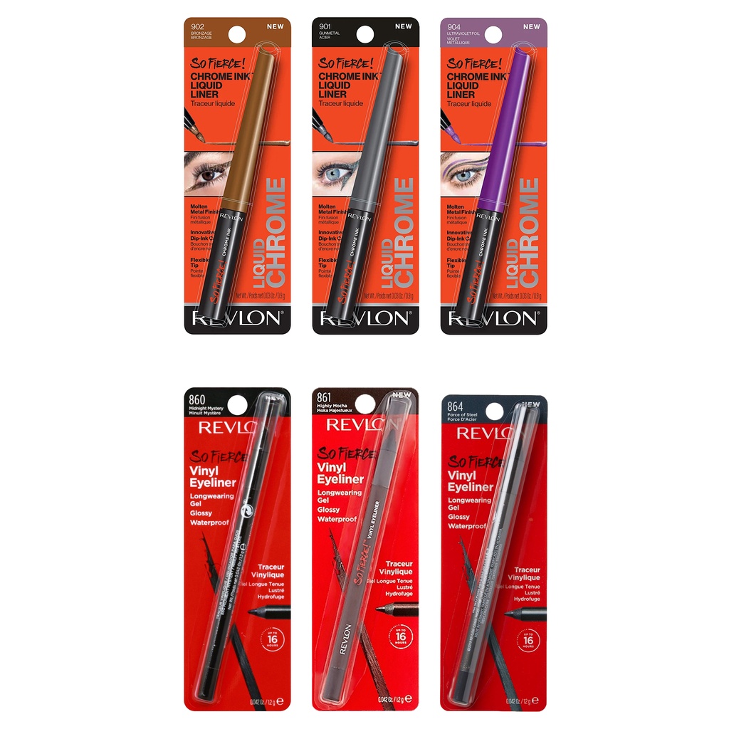 Kẻ mắt Revlon So Fierce!™ Vinyl Eyeliner và Chrome Ink Liquid Liner