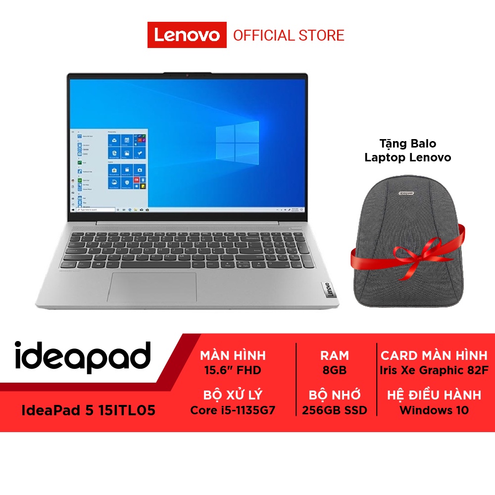 Laptop Lenovo IdeaPad 5 15ITL05 82FG01H8VN i5-1135G7|8GB|256GB|Intel Iris Xe Graphic 82F|