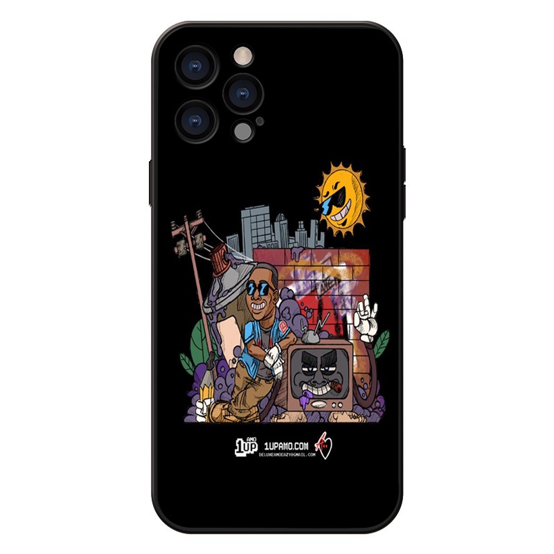 Ốp Lưng Điện Thoại Mềm Hoạ tiết siêu ngầu Dành Cho iPhone 13 12 11 Pro X XS MAX XR 7 8 Plus q6048