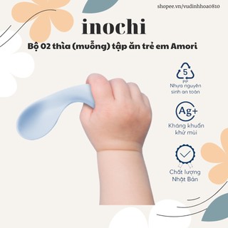 Bộ 02 thìa (muỗng) tập ăn dặm trẻ em Inochi (không chứa BPA an toàn cho bé)
