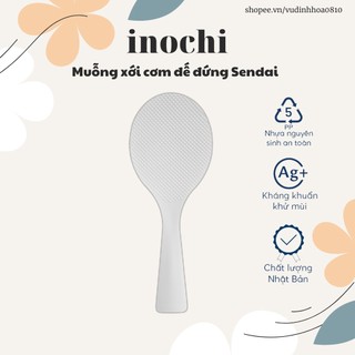 Muỗng (vá) xới cơm đế đứng Inochi (giao màu ngẫu nhiên)