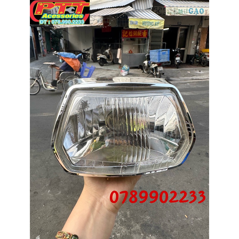 PHA ĐÈN TRƯỚC XE SUPPER DREAM LỒI