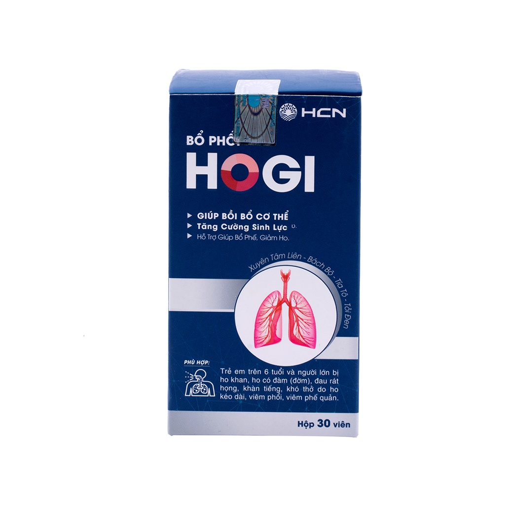 Viên uống Bổ phổi Hogi (Hộp x 30v) Bảo Quyên Mart