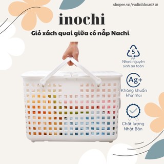 Giỏ xách nhựa quai giữa cao cấp Inochi (giỏ xách, làn đi sinh cho các mẹ chuẩn bị sinh, mang vào viện)