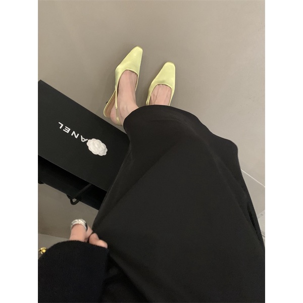 Giày Cao Gót Mũi Vuông Thiết Kế Mới Thời Trang Mùa Xuân 2023 Dành Cho Nữ