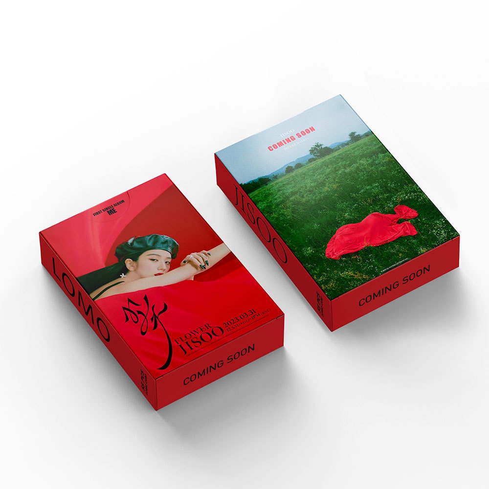 Lomo Blackpink JISOO ME Flower 55 tấm bo góc