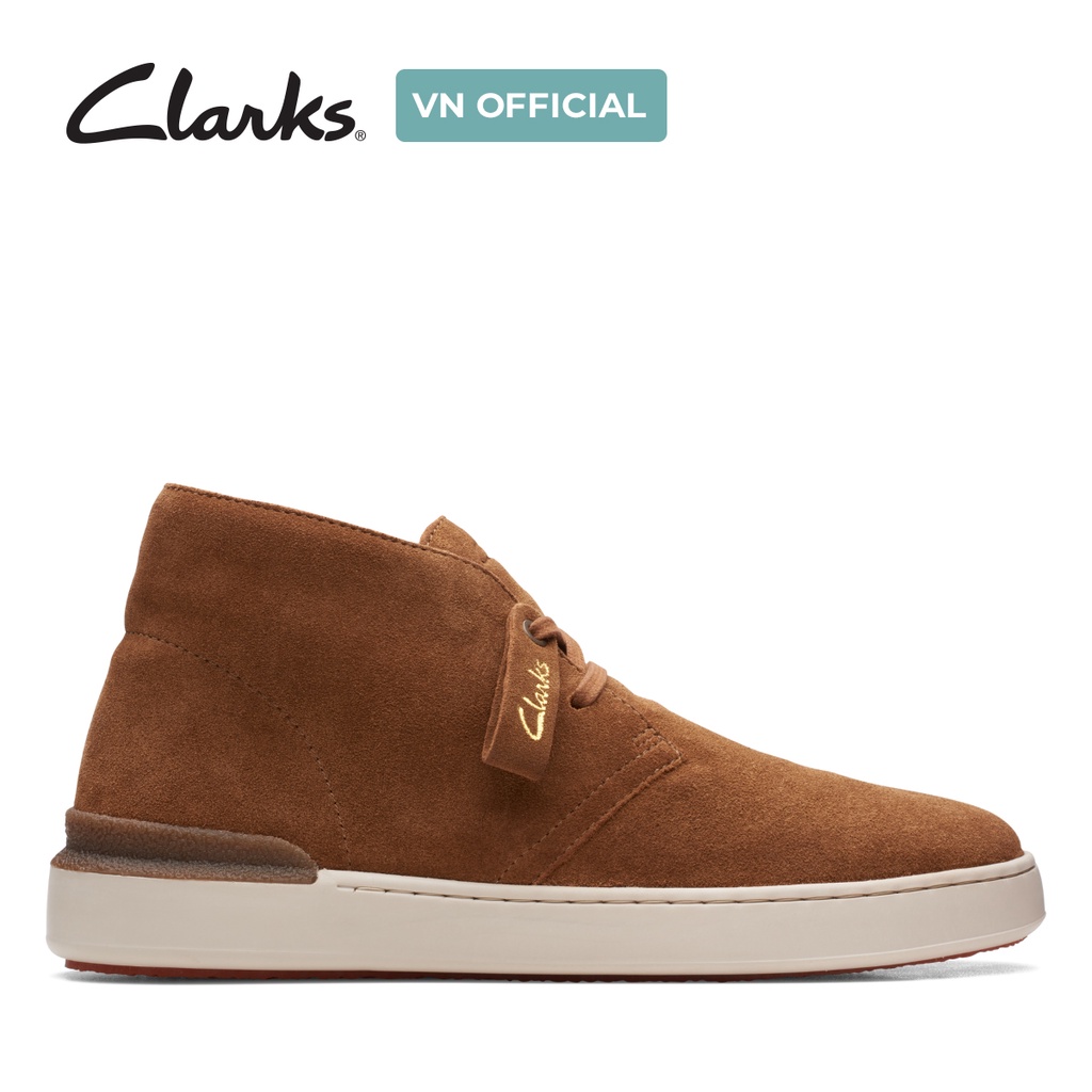 Giày Bốt Cổ Thấp Da Lộn Nam Clarks CourtLite DBT màu nâu