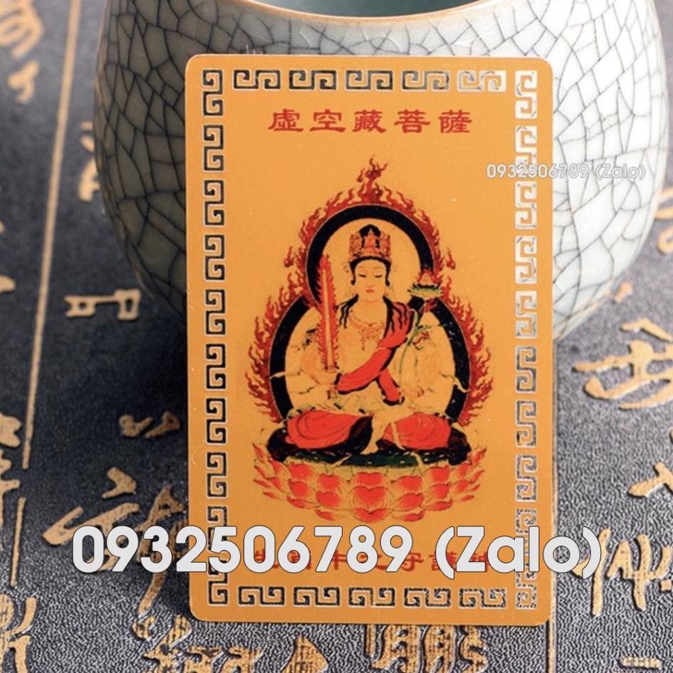 [THẺ KIM LOẠI] Kim Bài Phật Bản Mệnh 12 Con Giáp - TUỔI SỬU - HƯ KHÔNG TẠNG BỒ TÁT may mắn, cầu bình an