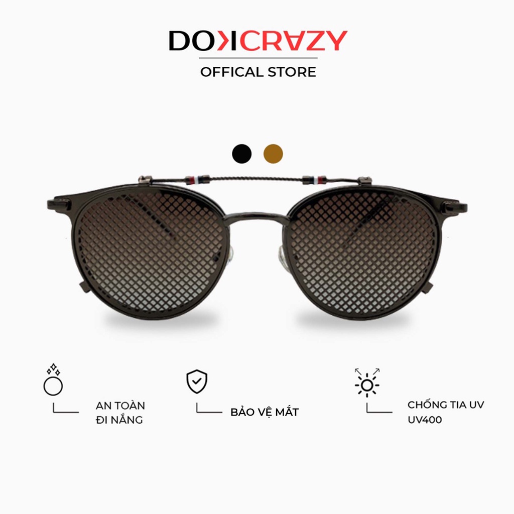 Kính mát  DOKCRAZY ASMA nắp gập chống UV400 độc dị hot trend hè 2022