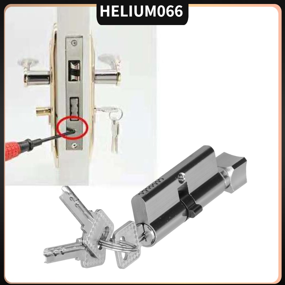 Xi lanh chìa khóa trong nhà Lõi cửa bằng hợp kim nhôm ‑ sắt cho độ dày của 35‑50mm Helium066