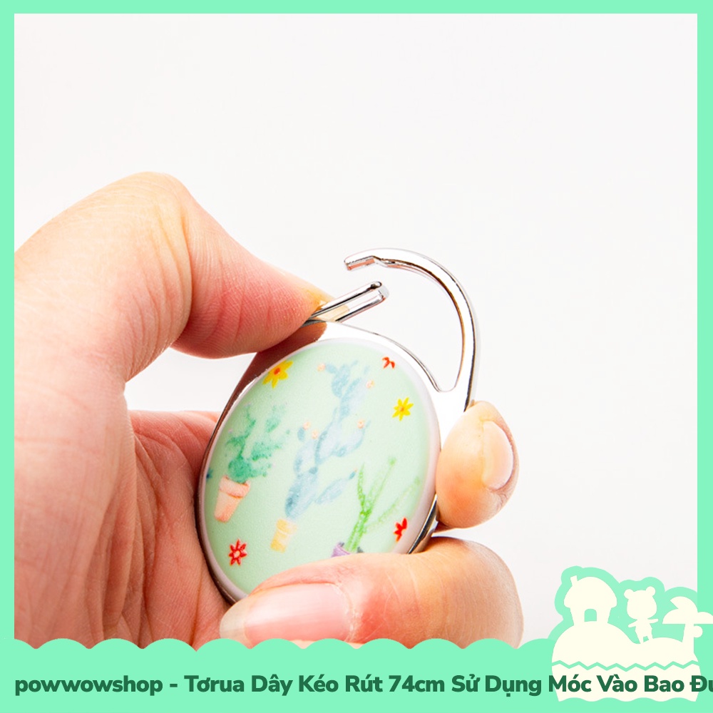 [Sẵn VN - Hỏa Tốc] Tơrua Dây Kéo Rút 74cm Sử Dụng Móc Bao Đựng Thẻ Nhân Viên Phong Cách Thư Giản Rừng Thiên Nhiên