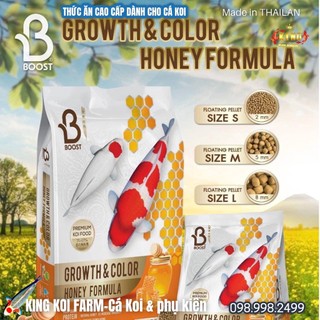 Thức ăn cá Koi BOOST KOI - growth & color -thức ăn cao cấp nhập khẩu Thái Lan tăng màu và tăng trưởng dành cho cá Koi