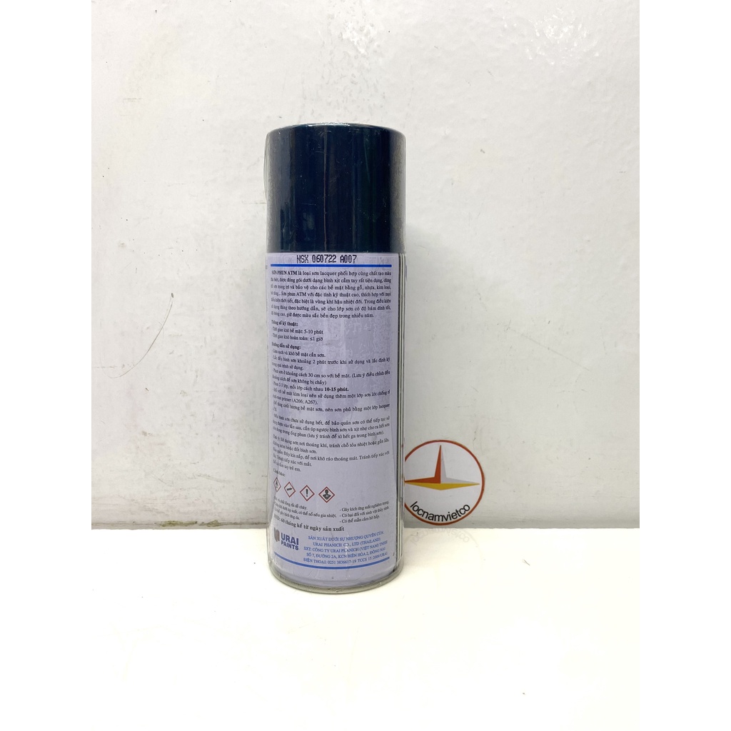 Sơn xịt xe máy ATM A007 màu xanh đen
