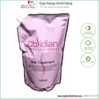 Hấp dầu lạnh siêu mượt Obsidian Silk Treatment 1500ml (dạng túi) { New 2024 }