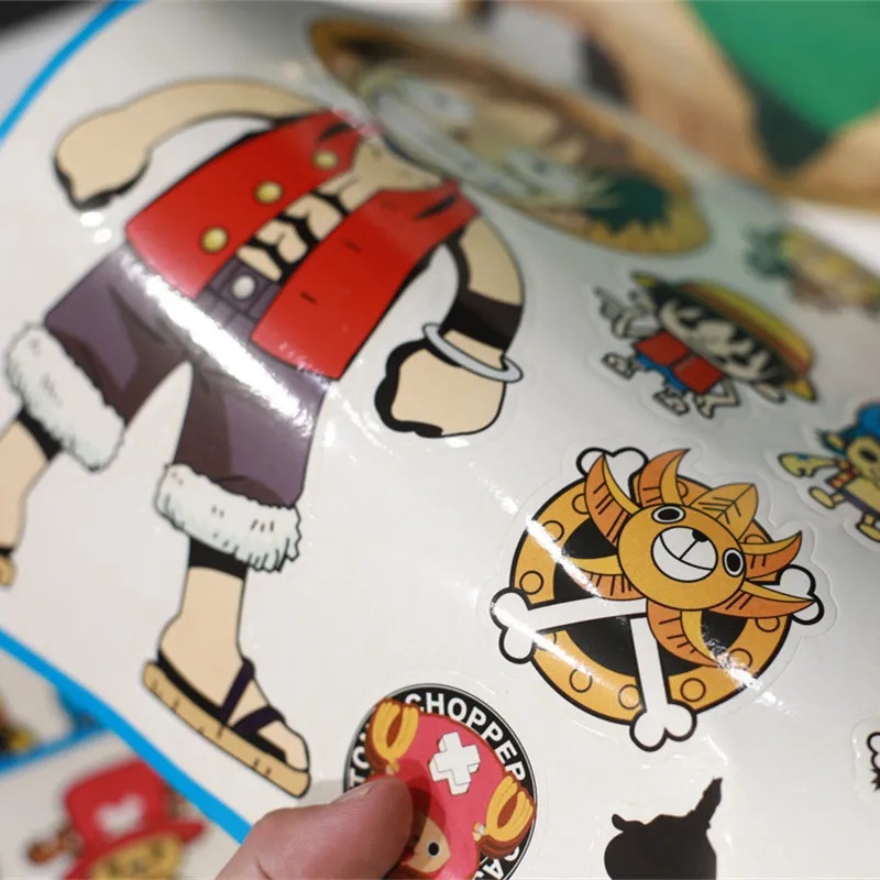Miếng Dán Trang Trí Vali Hành Lý Hình One Piece Chống Thấm Nước TK01