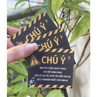 Decal tem quay chú ý khi mở hàng (xấp 50 tờ)