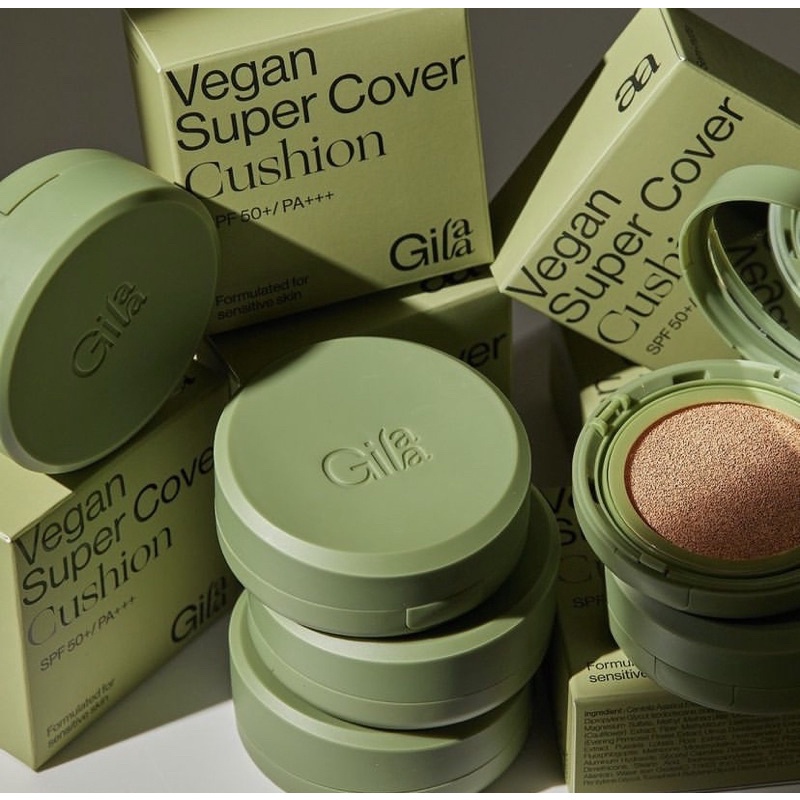 Phấn Nước Căng Bóng GILAA Vegan Super Glow Cushion SPF50+/PA++++