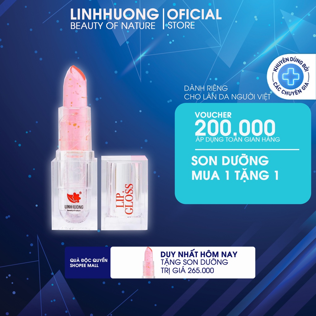 Son dưỡng môi có màu Linh Hương Beauty Of Nature khử thâm môi khô môi chống nắng cho môi 4g