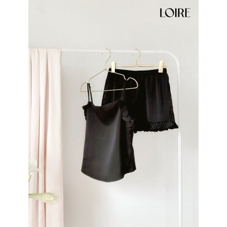 Bộ Đồ Ngủ Lụa Hồng Bèo Nhún Điệu Đà Loirechic BDN14