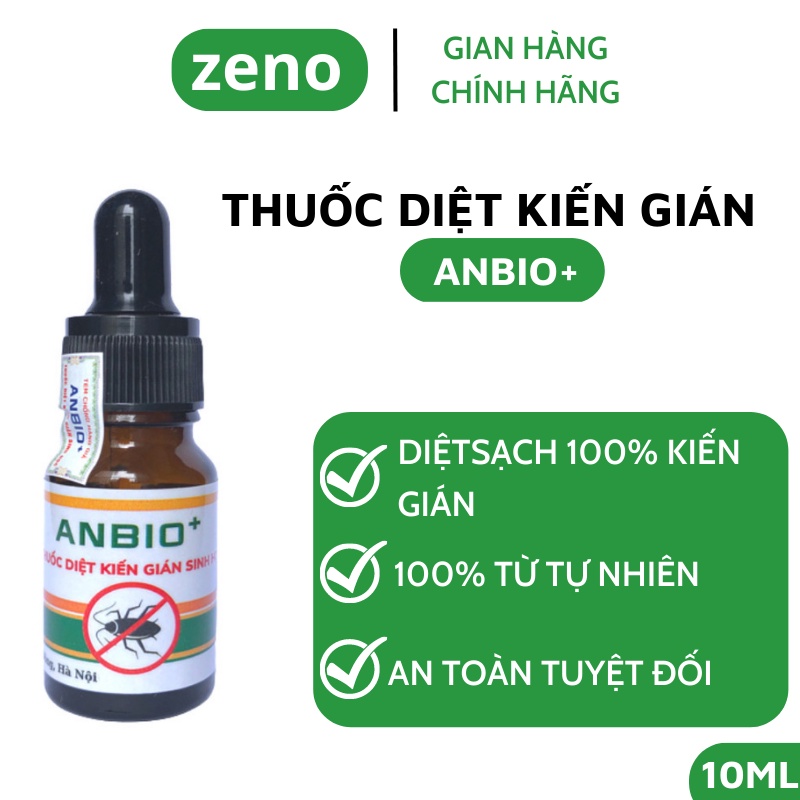 Chế phẩm sinh học diệt Kiến, Gián Anbio+ 10ml – diệt tận gốc kiến đen, kiến ba khoang, gián Mỹ
