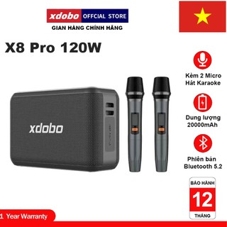 Loa bluetooth karaoke xdobo x8 pro 120w siêu trầm công nghệ usa hát siêu hay - dual dsp - tws - chống nước ipx5
